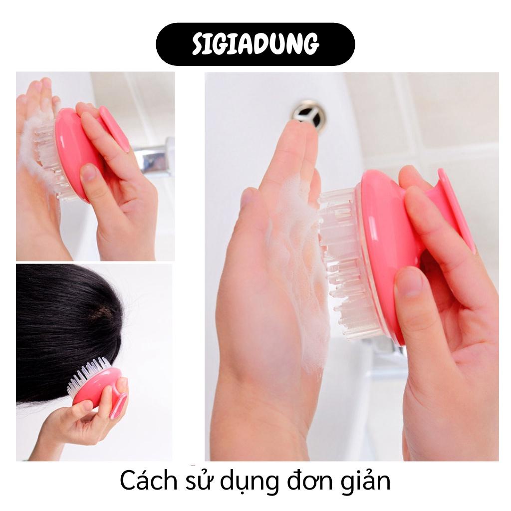 [SGD] Lược Gội Đầu - Lược Silicone Massage Da Đầu Thúc Đẩy Lưu Thông Máu, Tẩy Da Chết 5772