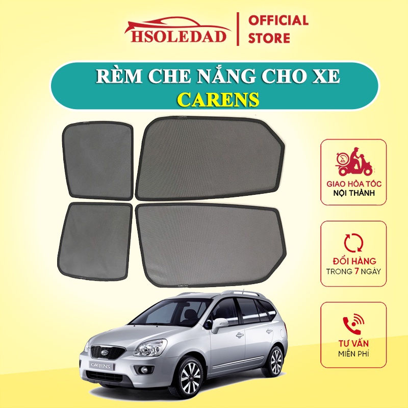 Rèm che nắng nam châm cho xe Kia Carens, bộ 4 tấm cho 4 cửa, hàng loại 1 cao cấp nhất, vừa khít kính