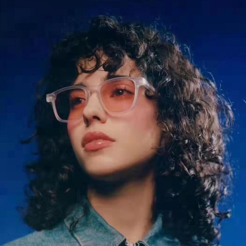 Kính mát thời trang Hàn Quốc khung vuông trong suốt màu thạch HD có hộp cho nam &amp; nữ