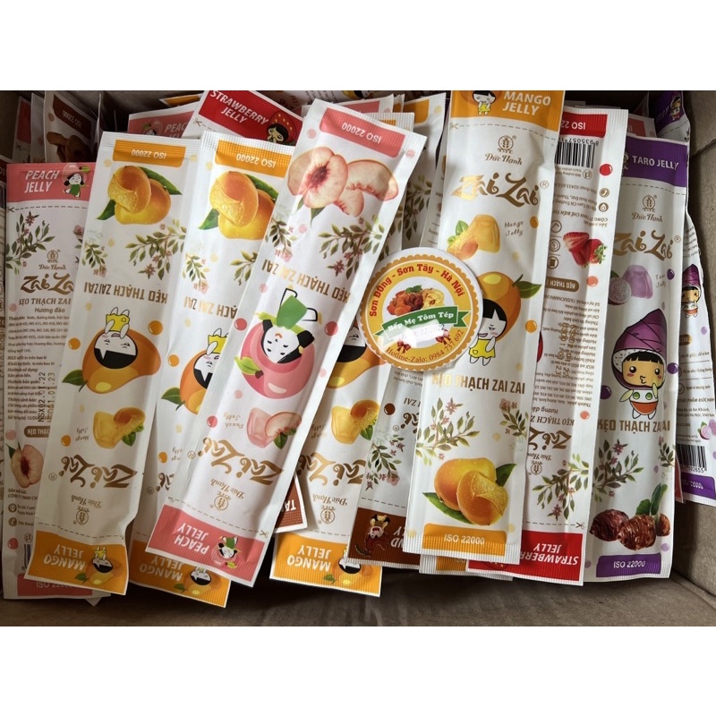 1 chiếc thạch dài zaizai khách ăn thử