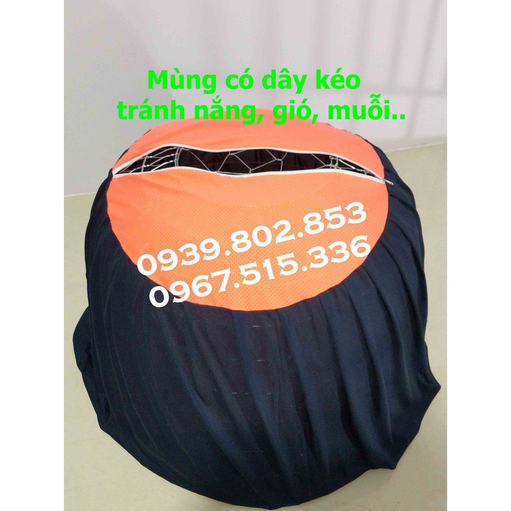 Mùng gà có dây kéo | Màn trùm bội gà có dây kéo | Mùng gà nòi có dây kéo giá rẻ