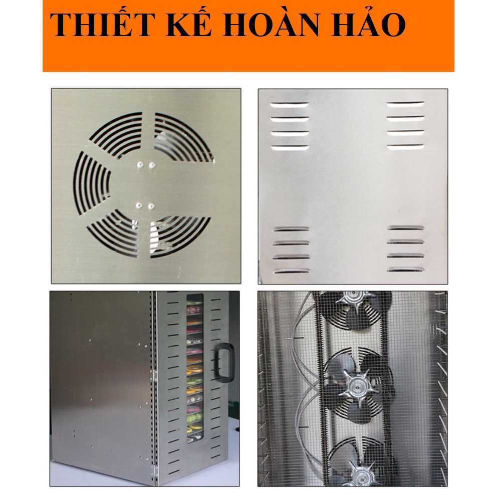Voucher 200K-Máy sấy thực phẩm 20 khay model XY-20- Máy công nghiệp phiên bản điện tử- Bảo hành 1 năm