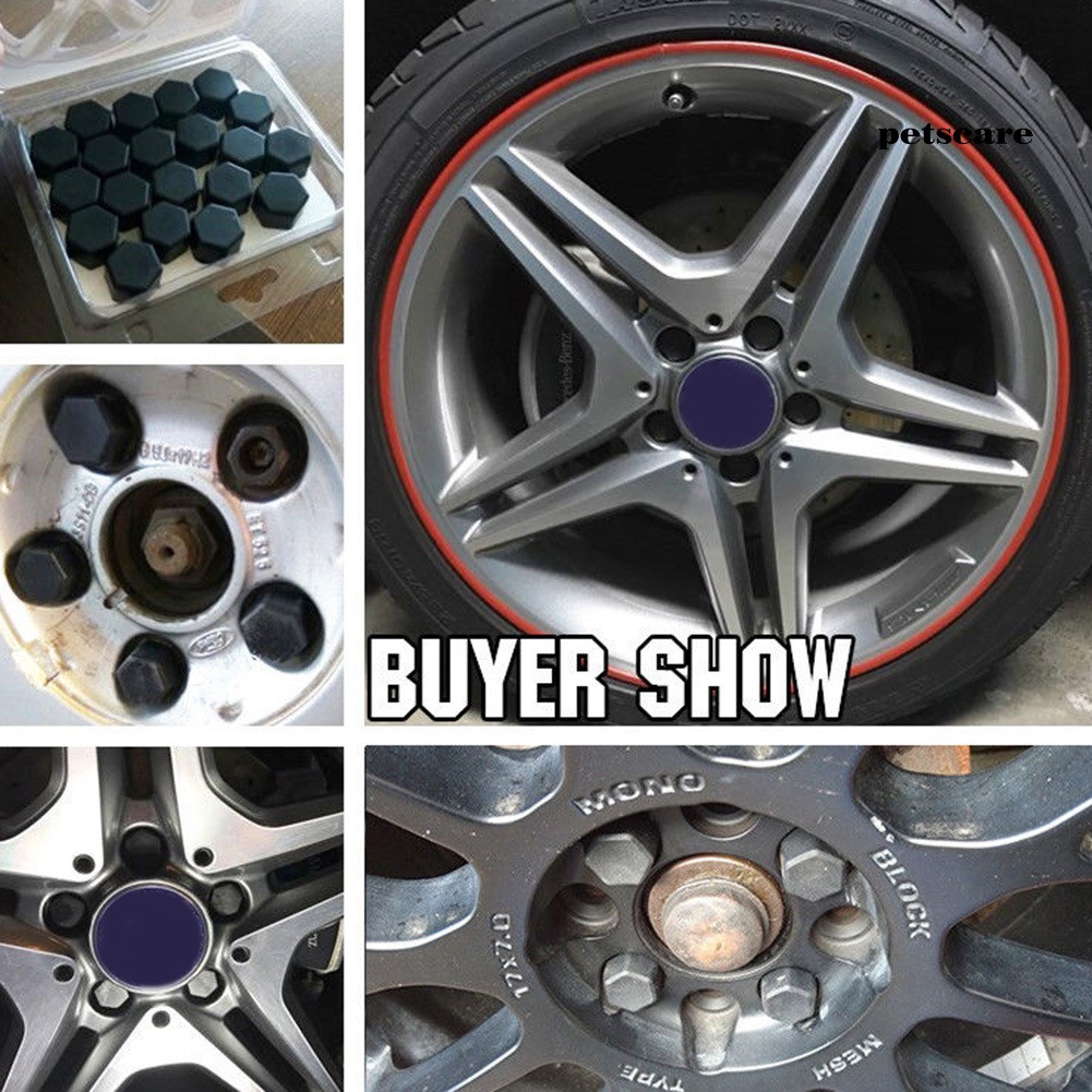 Set 20 Nắp Chụp Ốc Bánh Xe Hơi Chuyên Dụng 19mm