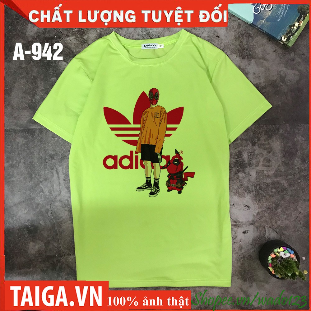 Áo thun nam, Áo marvel, Áo thun in hình Adidas mã A942