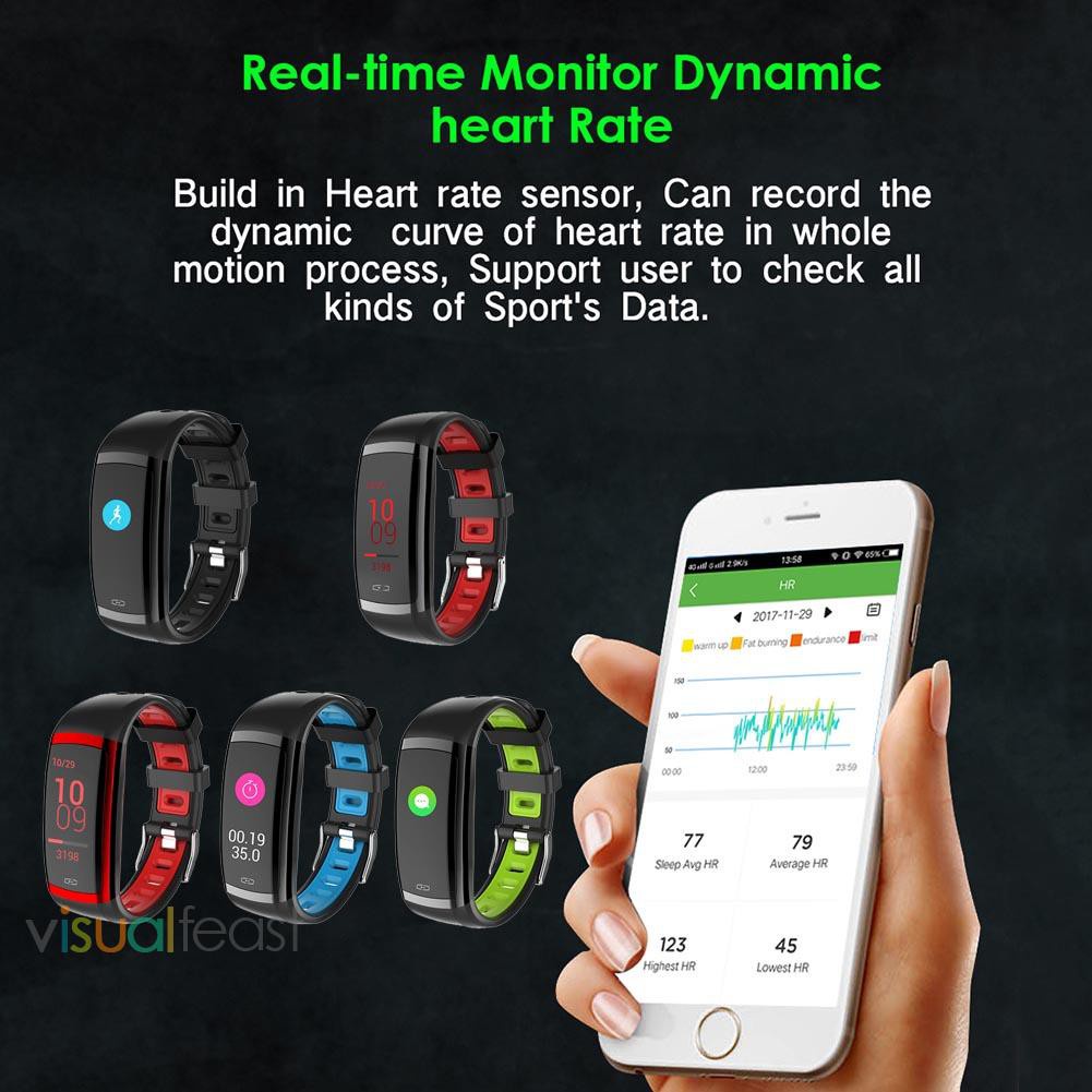 [sthouse]CD09 Bluetooth IP67 Waterproof Heart Rate Blood Pressure Monitor Smart Band-208239