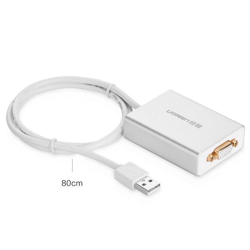 Cáp chuyển USB ra VGA Cao Cấp Chính Hãng Ugreen UG 40244