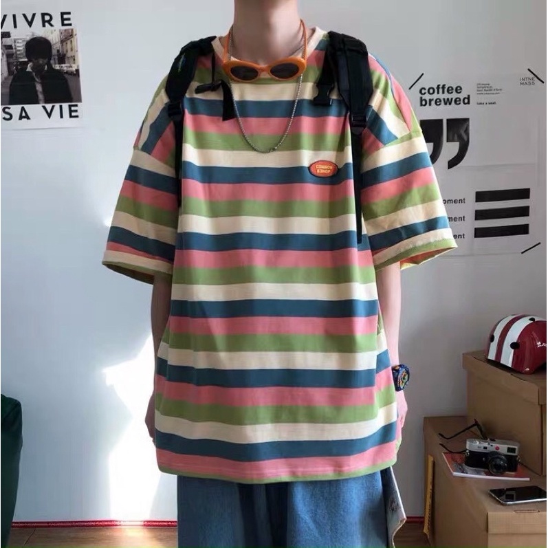 Áo thun sọc unisex big size