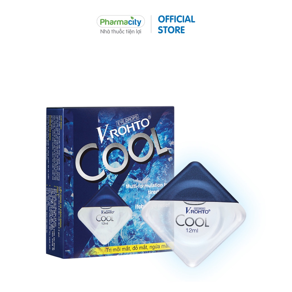 Nhỏ mắt V.Rohto thư giãn tươi mát cho mắt Cool