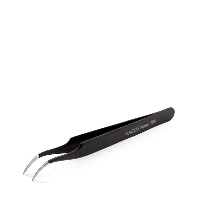 Vacosi - Nhíp nối mi cong đen Curved Tweezers - T04