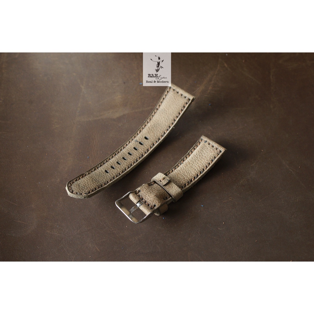 Dây Đồng Hồ Da Thật RAM Leather 1959 Da Bò Sáp Vân Hạt Bền Đẹp