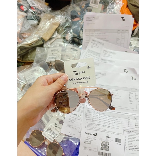 [Auth] Kính bé gái Tu clothings săn sale UK cho bé 2-7y