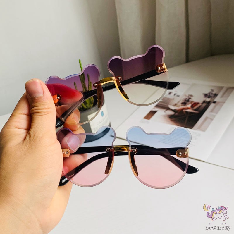 Kính Mát Gọng Tai Gấu Đáng Yêu Cho Bé