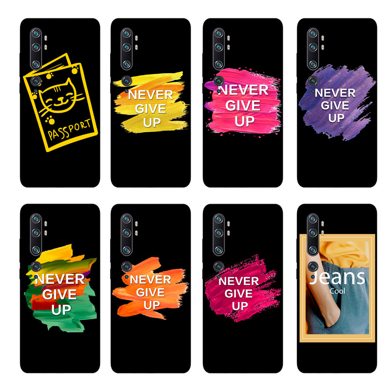 【Ready Stock】Xiaomi Mi 10 Lite/Mi Note 10 Lite/Mi Note 10 Pro /Mi 10 Youth 5G Silicone Soft TPU Case Letter Graffiti Back Cover Shockproof Casing