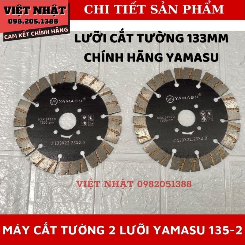 Máy cắt rãnh tường 2 lưỡi YAMASU-135 hàng chính hãng, chất lượng cao