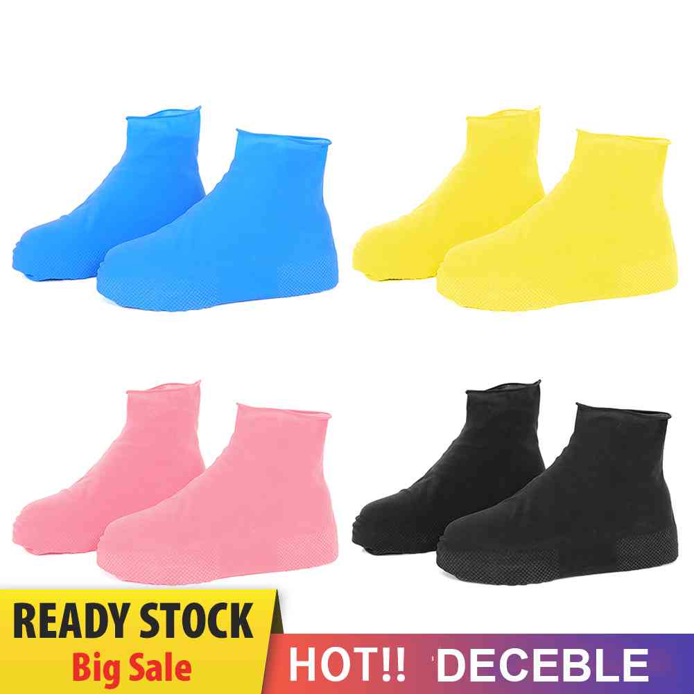 Set 2 Vỏ Bọc Giày Đi Mưa Bằng Silicone Chống Thấm Nước