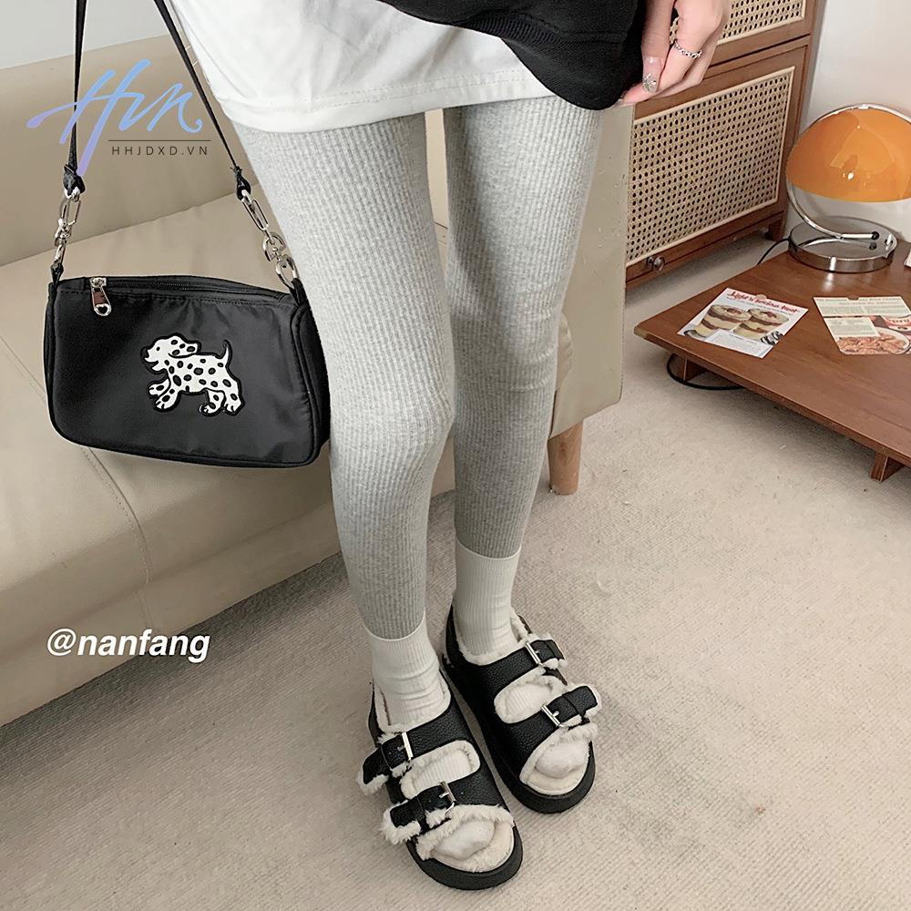 Giày sandal đế phẳng dày dặn lót lông cừu thời trang Hàn Quốc 2022 dành cho nữ tùy chọn màu sắc