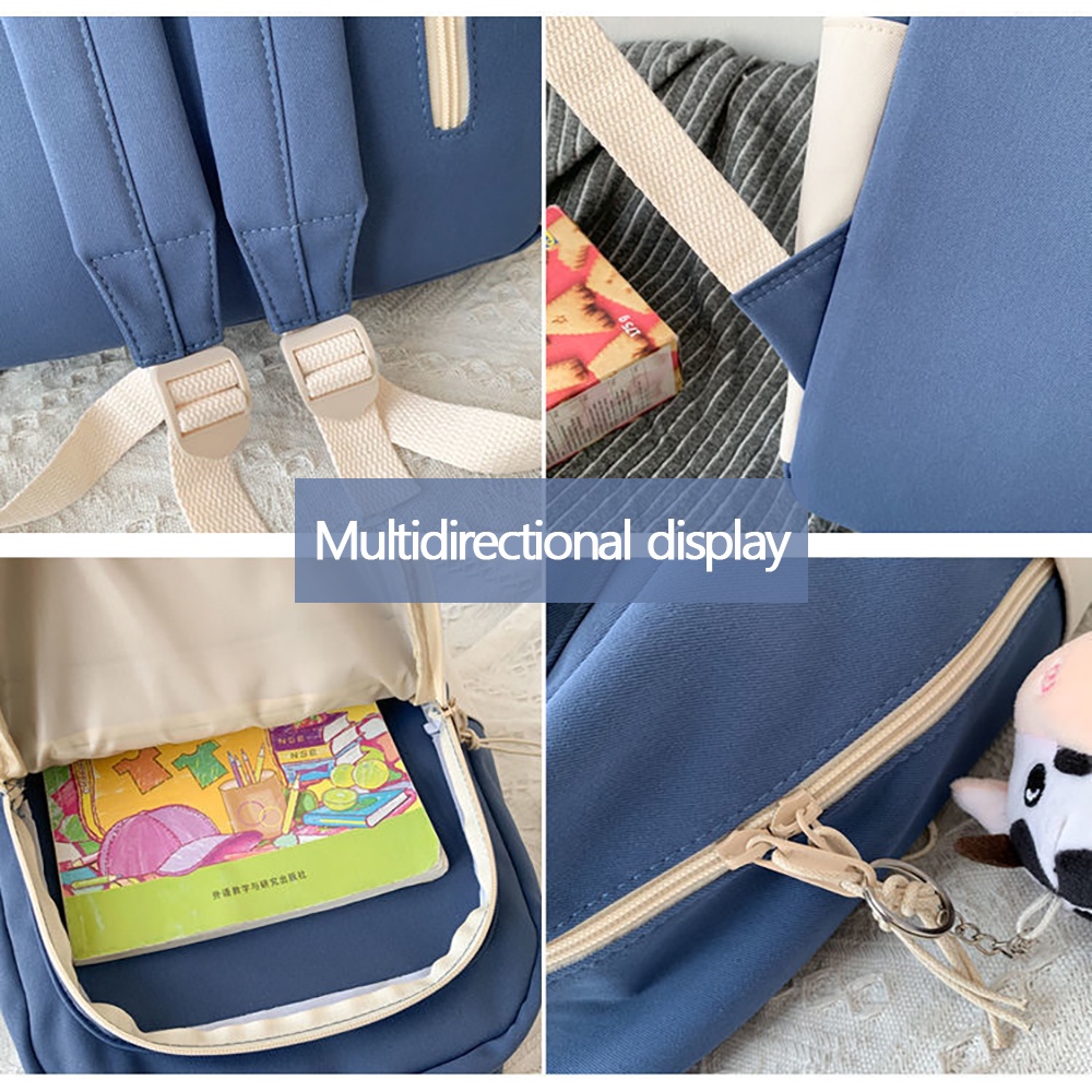 🎈Hàng giao ngay🎈Ba Lô Đi Học Đựng laptop 14 inch Màu Sắc Macaron Phong Cách Hàn Quốc Cho Nữ