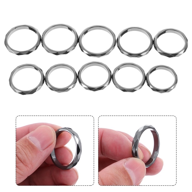 1 Nhẫn Đá Đen 4T/6T Không Từ Tính Chăm Sóc Sức Khỏe
