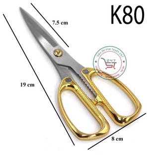 Kéo cán rồng vàng cắt thịt cá làm bếp đa năng tiện dụng trong gia đình