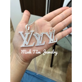 Mặt dây chuyền LV bạc ta cho nam-Minh Tâm Jewelry