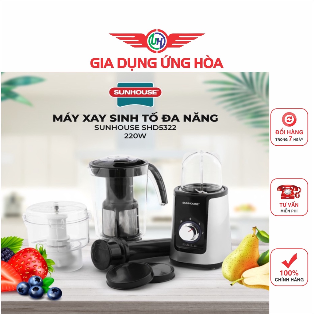 Máy xay sinh tố đa năng Sunhouse SHD5322( BH 12Tháng)