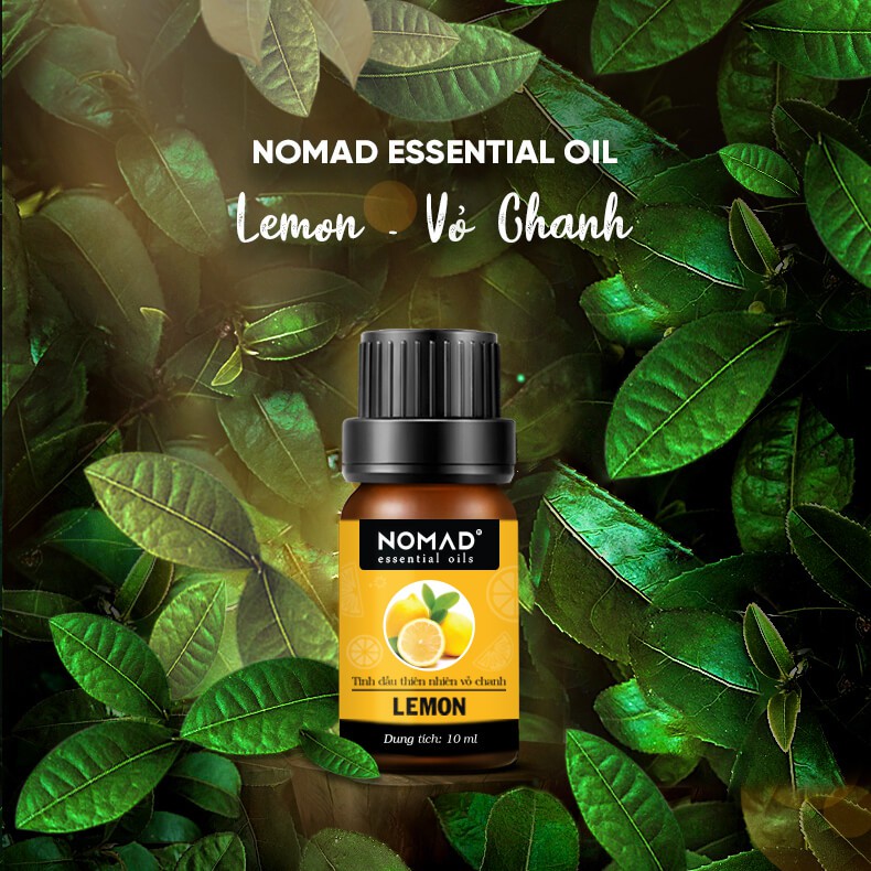 Combo 3 Tinh Dầu Nguyên Chất Nomad: Vỏ Cam (10ml) + Vỏ Chanh (10ml) + Vỏ Quýt (10ml)