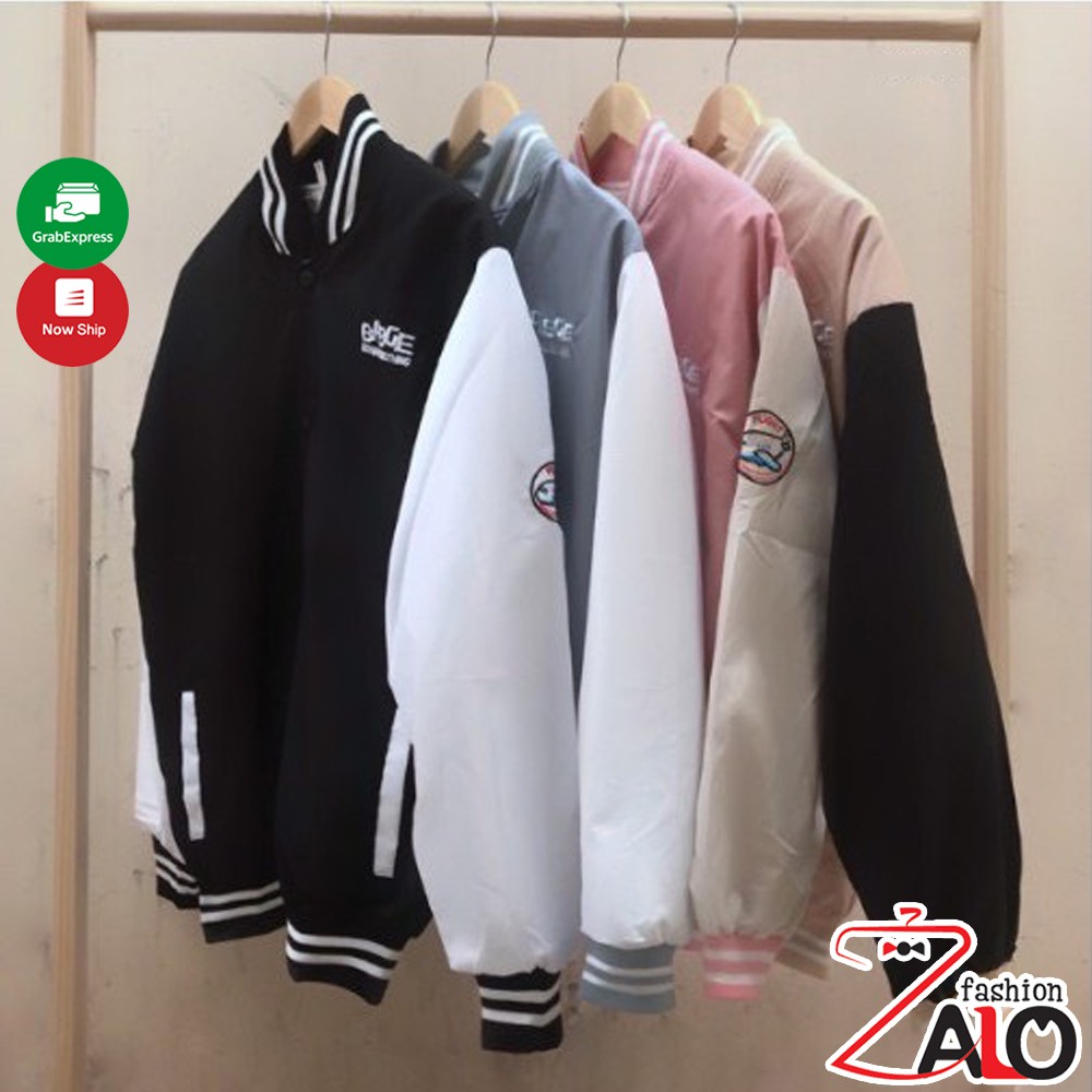 Áo Khoác Dù Bomber BADGE 2 Lớp Chống Nắng Form Rộng nam nữ ulzzang AKD4 ZALO Fashion