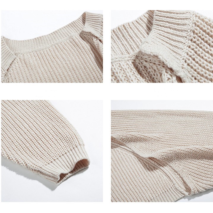 [MURIOKI] Áo Cardigan Dệt Kim Tay Dài Dáng Rộng Chống Nắng Thời Trang Cho Nữ