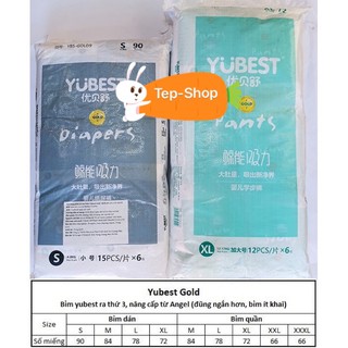 Tã / Bỉm Yubest gold Quần / Dán Szie S90/M84/ L78/XL72/XXL66 5.0