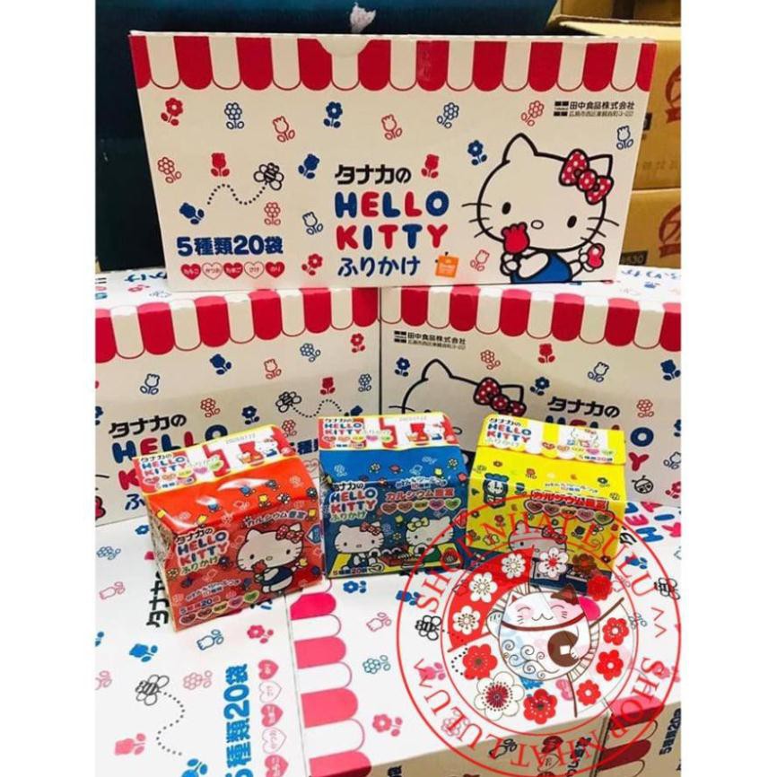 Gia vị rắc cơm Hello Kitty (20 gói/ túi) Nhật bản shopnhatlulu