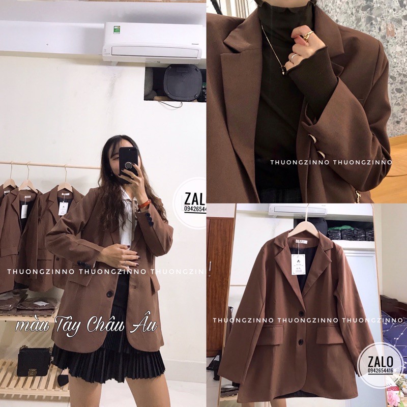 Áo blazer túi hộp nhiều màu hiện đại 2 lớp phong cách Hàn Quốc Áo vest khoác ngoài | BigBuy360 - bigbuy360.vn