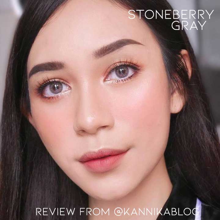 Kính Áp Tròng XÁM Stone Berry- Lens cận từ 0 - 10 độ