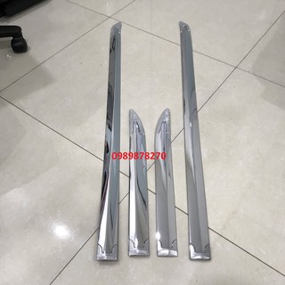 Bộ 4 ốp nẹp sườn mạ crom sáng bóng xe kia morning 2012-2021.
