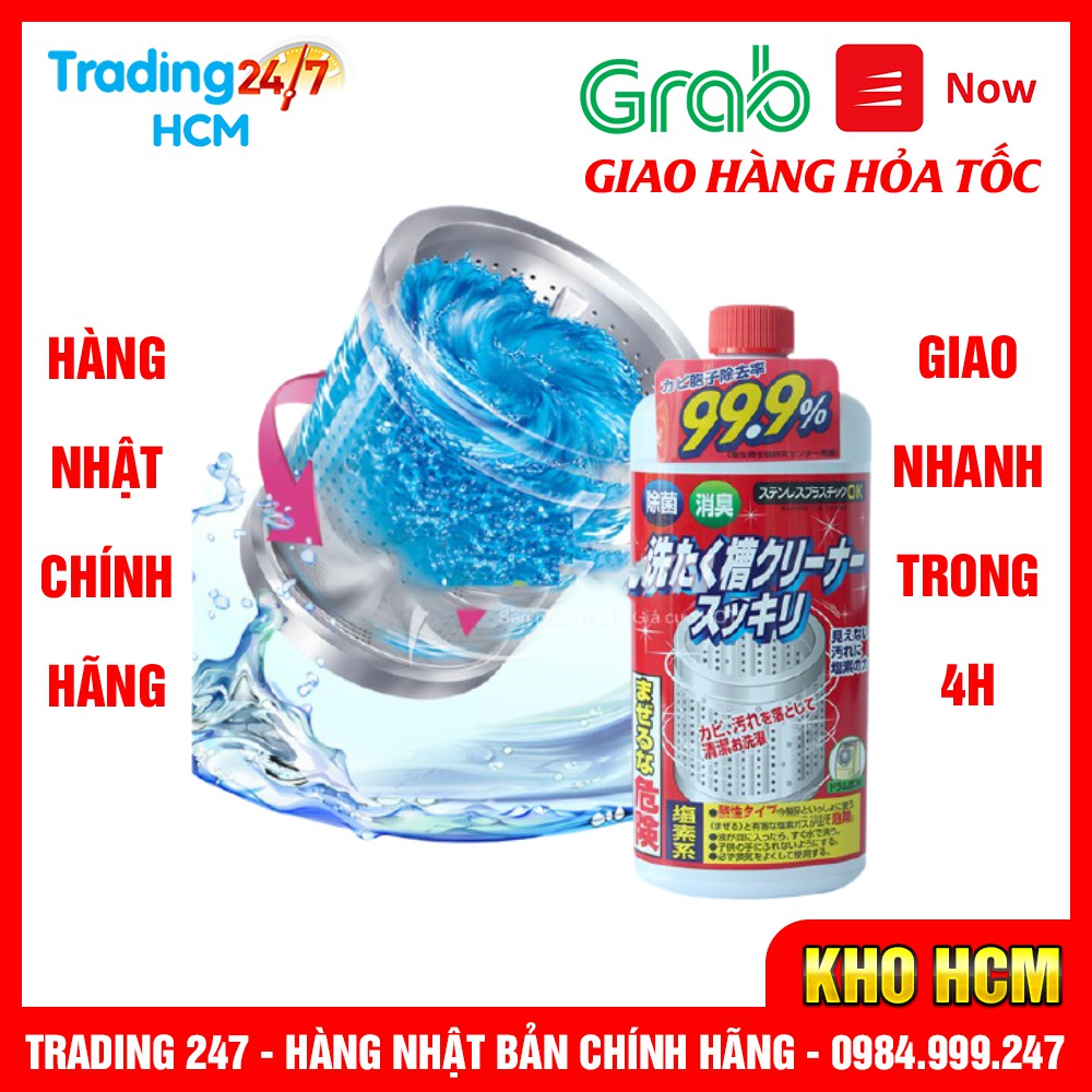 [Hỏa tốc HCM] Nước Tẩy Lồng Máy Giặt Nhật Rocket 550g Nội địa Nhật Bản