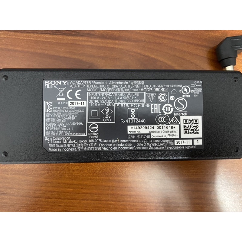 Nguồn SONY, Adapter tivi SONY 19,5v 3,05a Chính Hãng