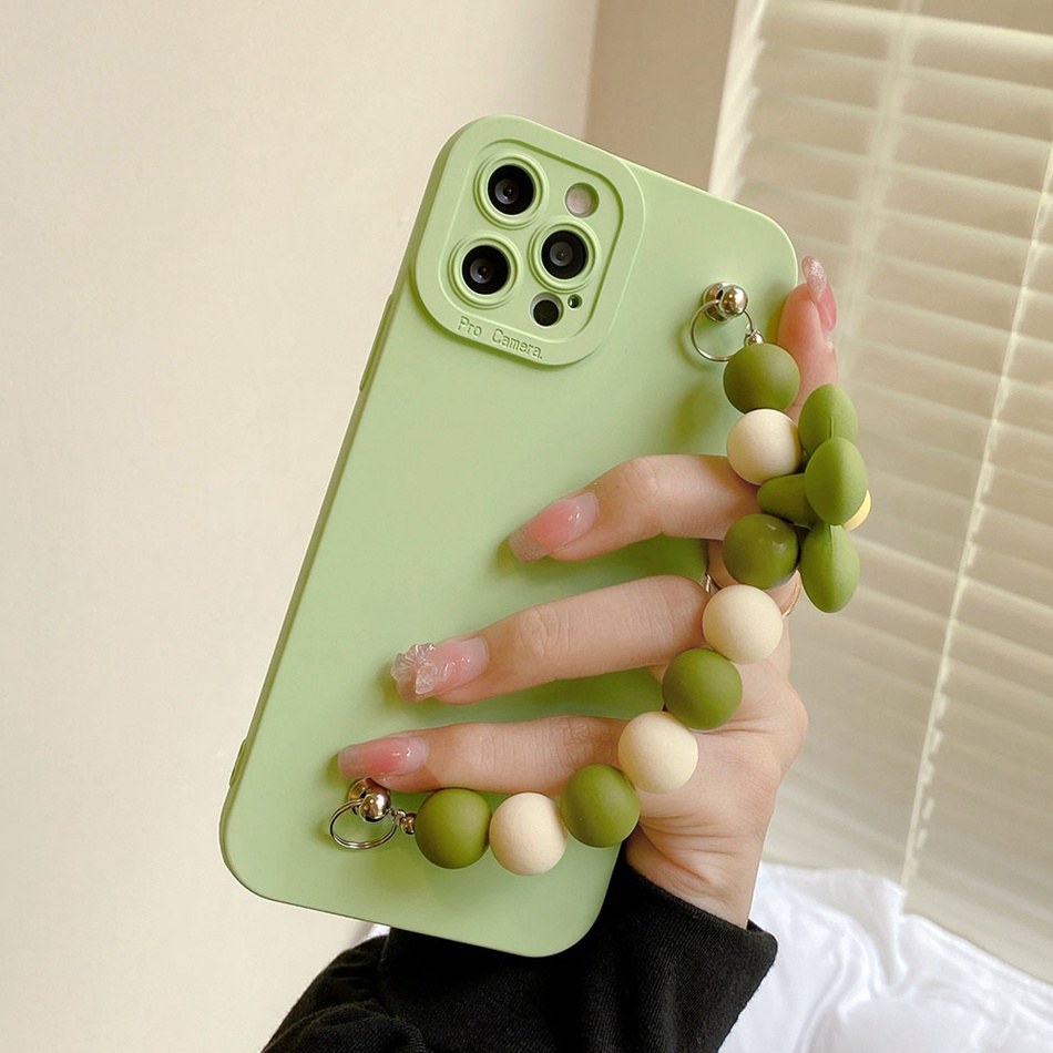 Ốp Điện Thoại Mềm Nhám Gắn Dây Đeo Hình Hoa 3D Cho iPhone 7 8 6 6S Plus 11 12 13 14 Pro MAX X XR XS MAX Mini SE 2020 2022