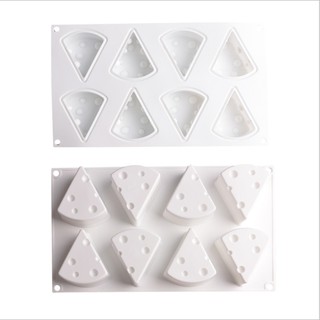 Khuôn silicon hình phô mai 3D là thạch rau câu/pudding cho bé