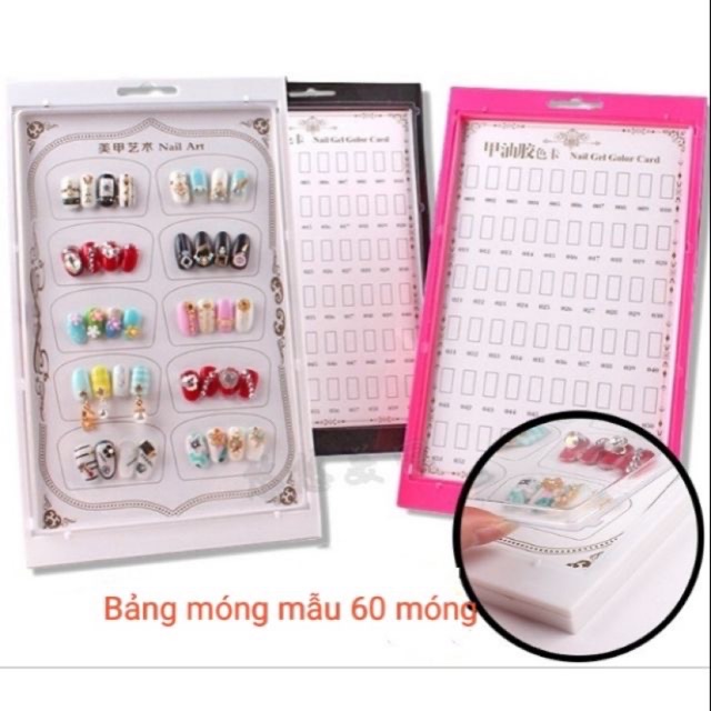 Khung mẫu nail 2 mặt