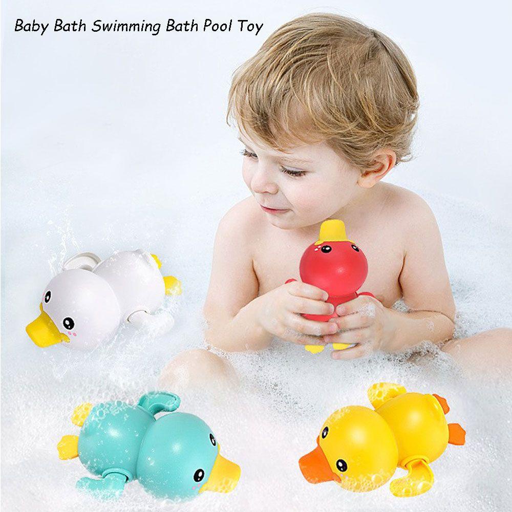 Bộ Đồ Chơi Vịt Lên Dây Cót Màu Cầu Vồng Dễ Thương Dành Cho Phòng Tắm