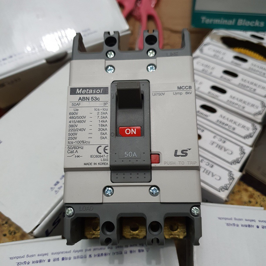 APTOMAT Át khối 3 Pha MCCB LS 3P ABN 50A - 250A