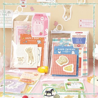 Túi Zip Sticker, Note Và Giấy Decor Ver2 Hình Dán Deco Sticker Dán Sổ, Sticker Trang Trí Sổ Bullet Journal- Tiệm Ngựa Gỗ