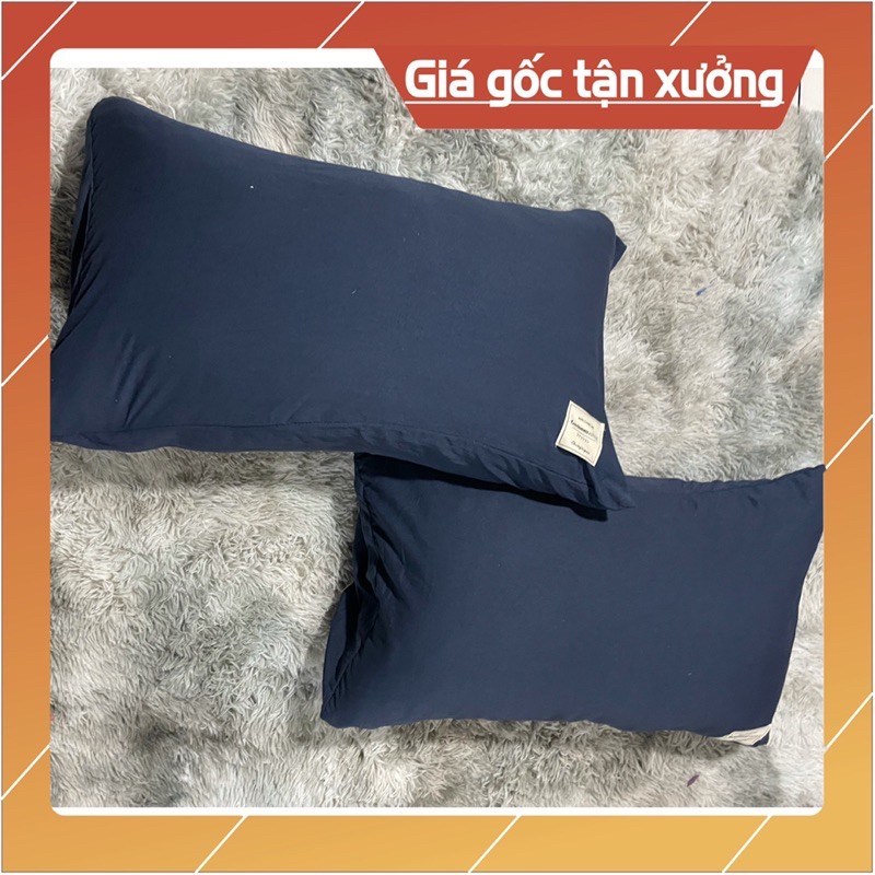 Vỏ gối cotton đơn sắc siêu mềm mịn,khô thoáng
