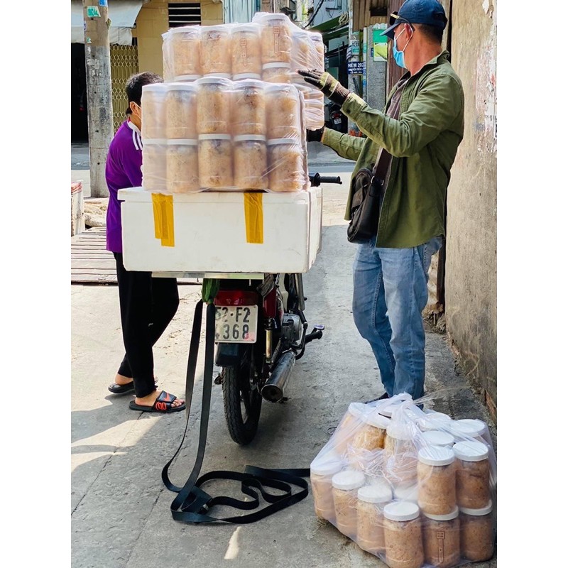 Ăn là ghiền.350gr.BÁNH TRÁNG TÔM KHÔ CHÁY TỎI.