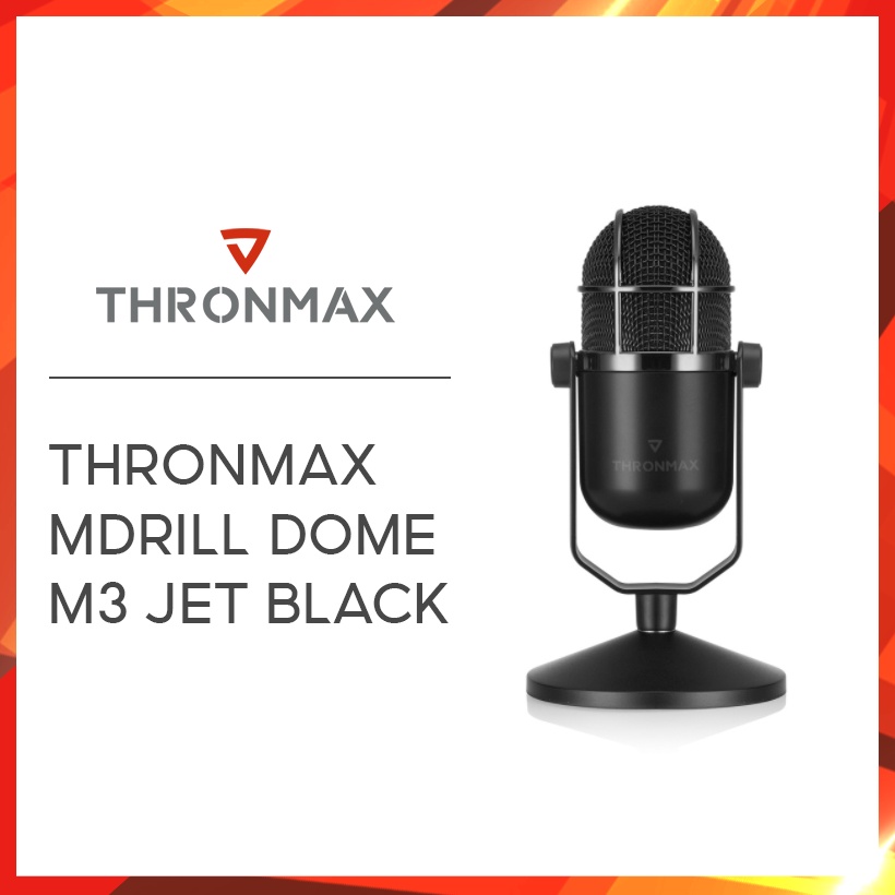 [Mã ELHAMS5 giảm 6% đơn 300K] Microphone Thronmax Mdrill Dome M3 Jet Black Hàng chính hãng bảo hành 12 tháng 1 đổi 1