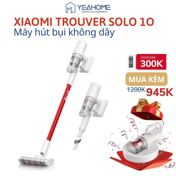 Máy hút bụi không dây cầm tay Xiaomi Dreame TROUVER SOLO 10  Động cơ 300W, lực hút 18.000Pa - bản quốc tế