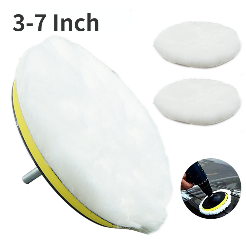 Đệm Len Tổng Hợp Mềm Mại 3-7 Inch Dùng Đánh Bóng Xe Hơi / Làm Sạch Tái Sử Dụng Được