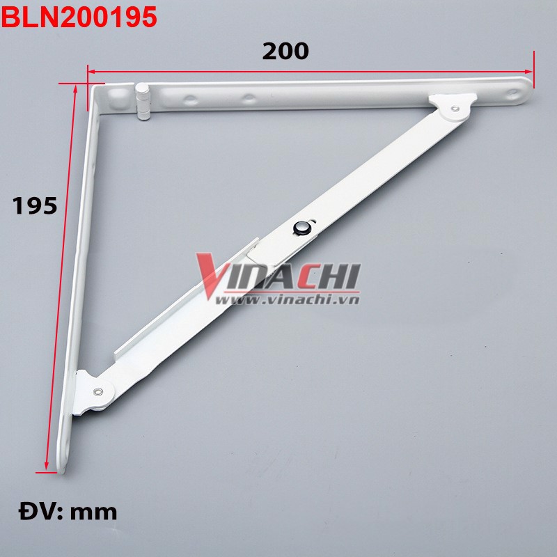 Bản Lề Gập Giá Gập Kích Thước 200x195mm, Bản Lề Gập Làm Từ Sắt Có Sơn 2 Lớp, Hỗ Trợ Khung, Giá Đỡ Cho Mặt Ván, Mặt Bàn