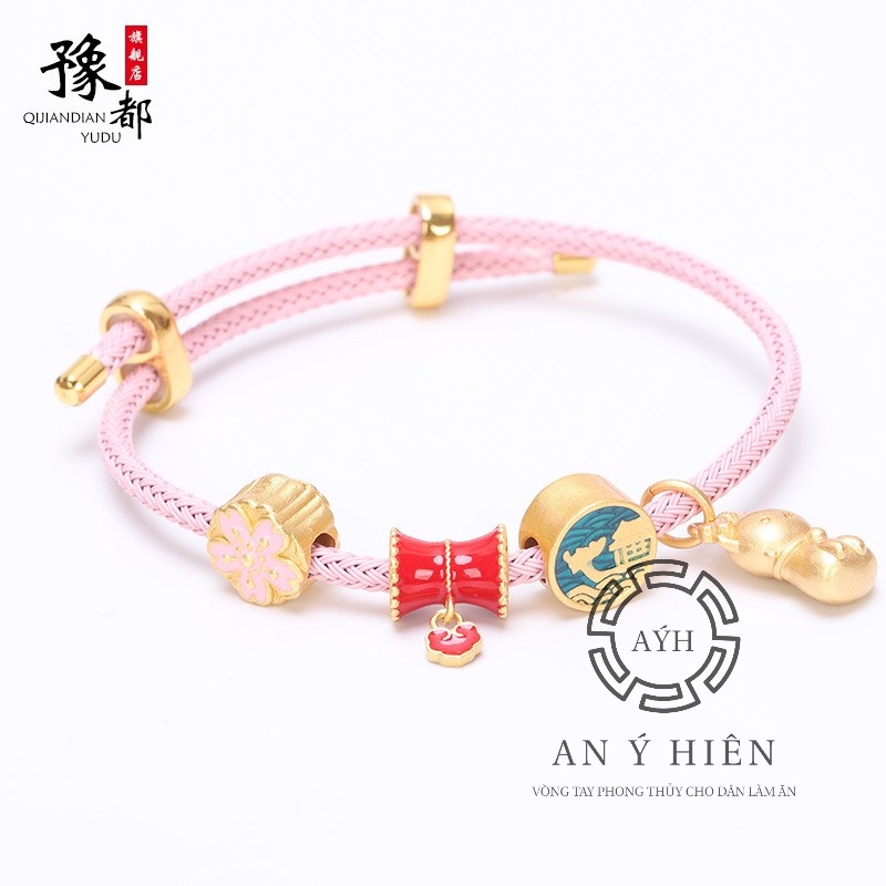 Vòng dây cước hồng HongKong cao cấp