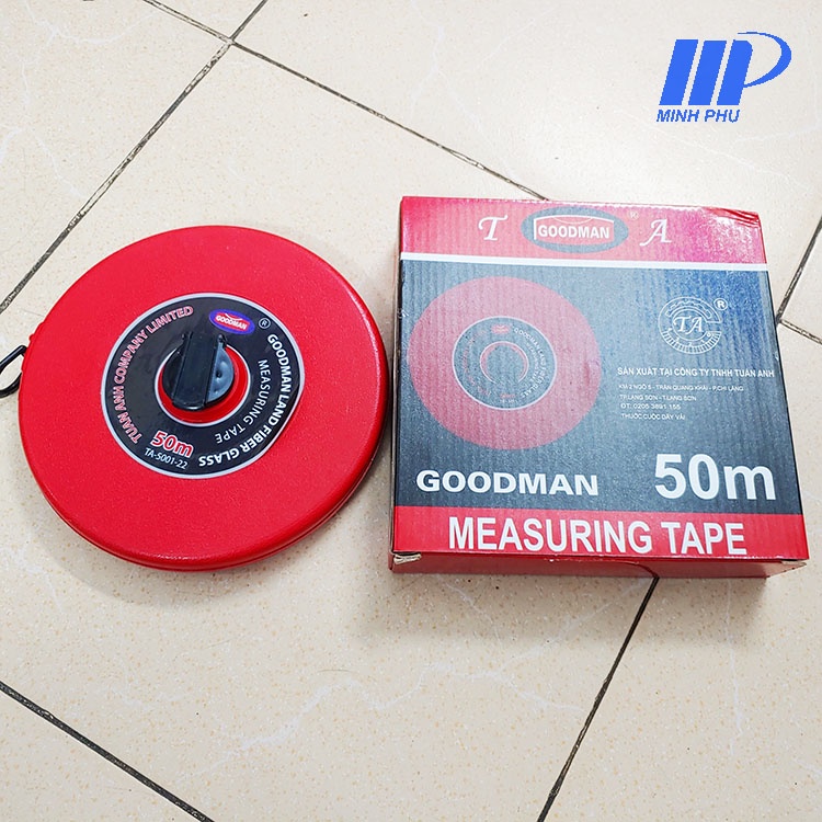 Thước dây 50m Goodman - Dụng cụ thể thao trường học giá rẻ