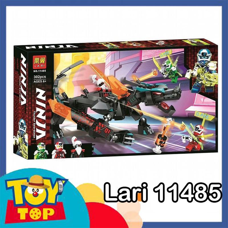 Đồ chơi ninjago rồng mạng đen Empire đế chế Unagami chiến đấu với ninja Kai , Lloyd season 12 lắp ghép Lari 11485 / MG